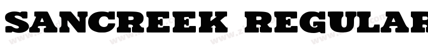 Sancreek Regular字体转换